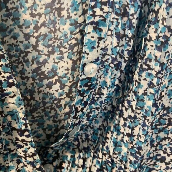 H&M Women‘s Dresses Long Sleeves Short Mini Dress V Neck Tie Waist Dress - Picture 7 of 9